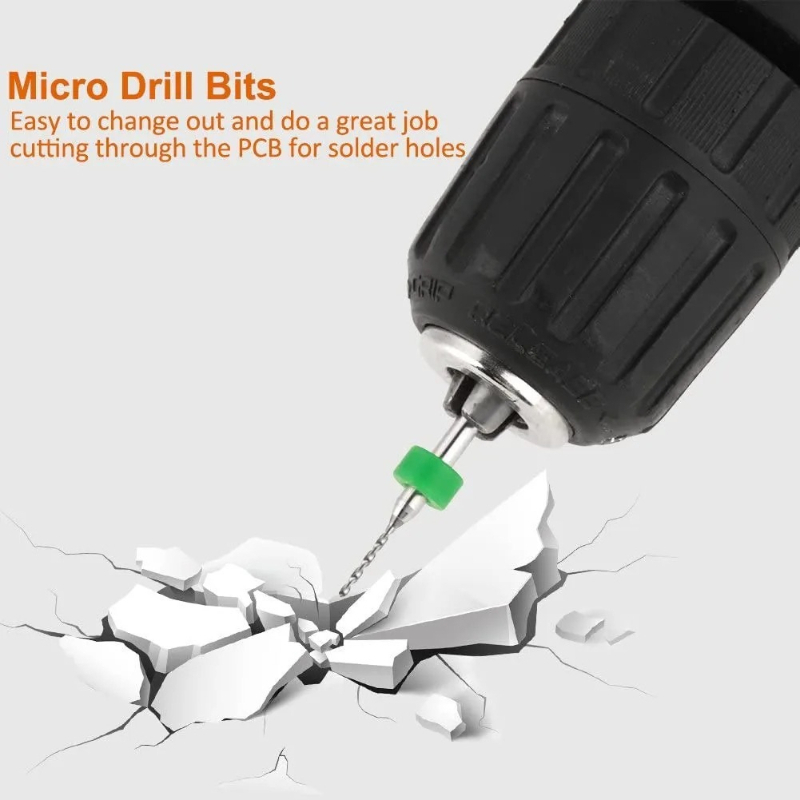 Pcb Micro Carbide Drill Bits 0.3-1.2Mm - مثاقب لولبية دقيقة من كربيد التنجستن