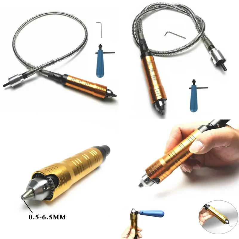 Flexible Shaft Rotary Tool Extension Chuck - لأداة دريميل الدوارة: عمود مرن بقطر