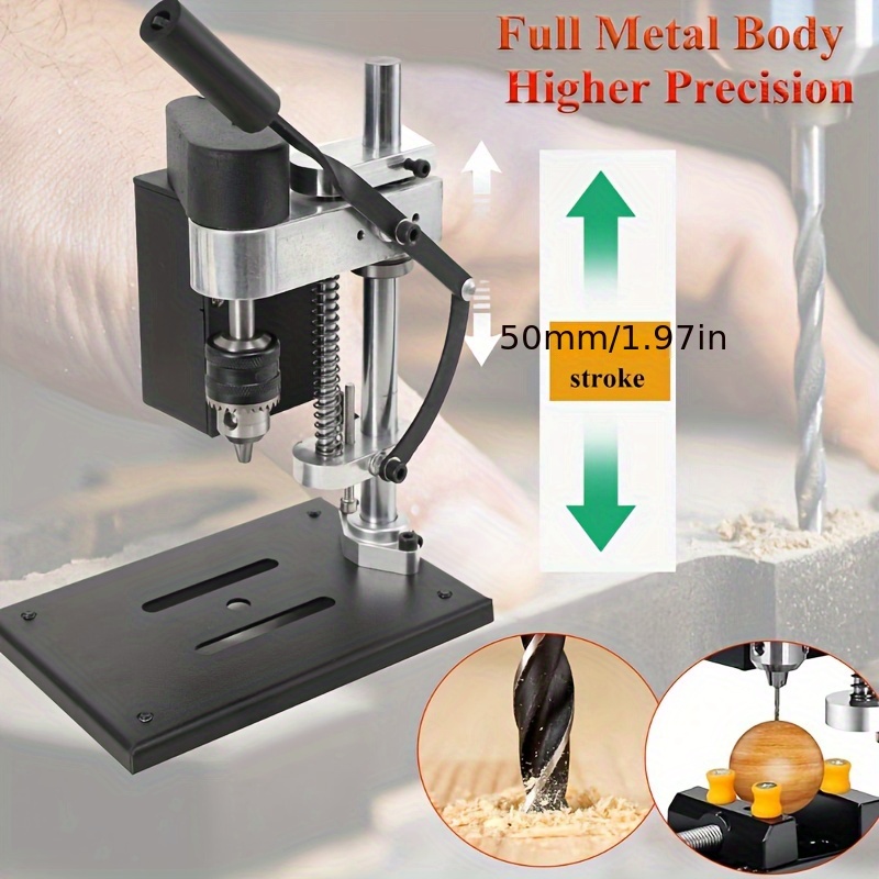 مثقاب كهربائي صغير طقم حامل ال - مراجعة Mini Bench Drill Press Variable Speed وسعره