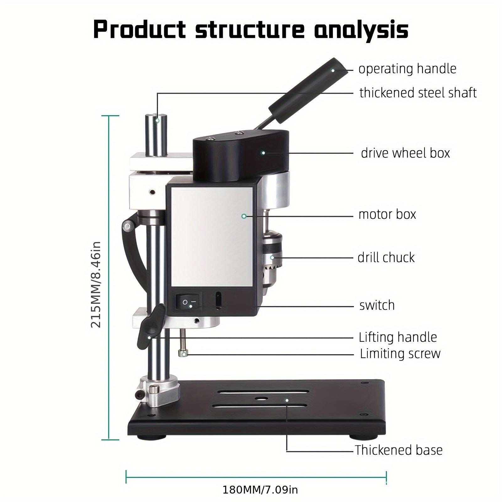 مثقاب كهربائي صغير طقم حامل ال - مراجعة Mini Bench Drill Press Variable Speed وسعره