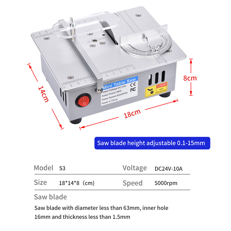 Electric Mini Table Saw Multif - مراجعة Mini Circular Table Saw Diy Woodworking وسعره