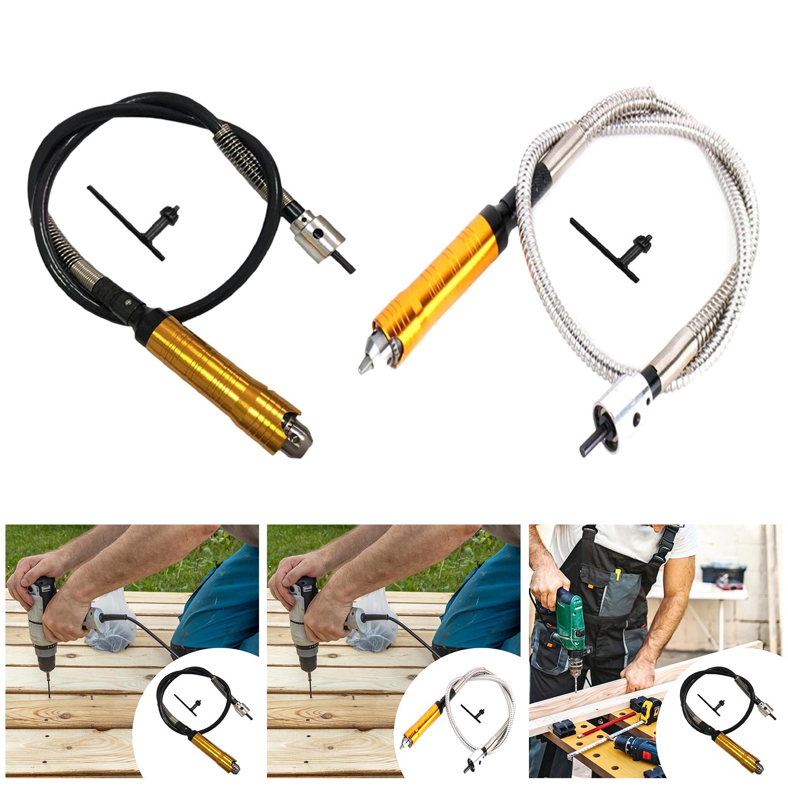 كابل تمديد مرن للمثقاب بطول 47 - مراجعة Flexible Shaft Rotary Tool Extension Chuck وسعره