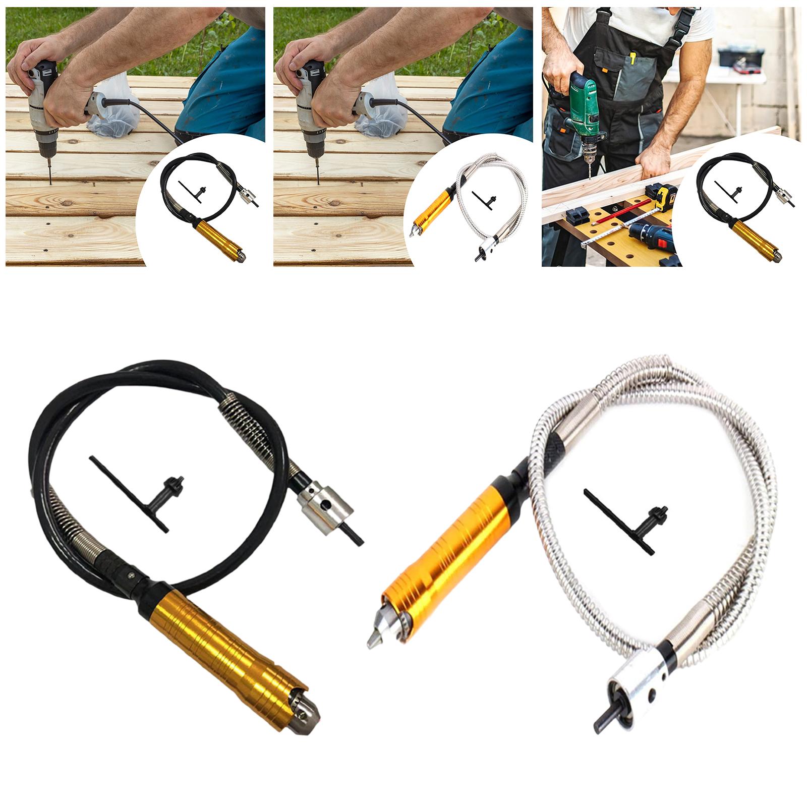 كابل تمديد مرن للمثقاب بطول 47 - مراجعة Flexible Shaft Rotary Tool Extension Chuck وسعره
