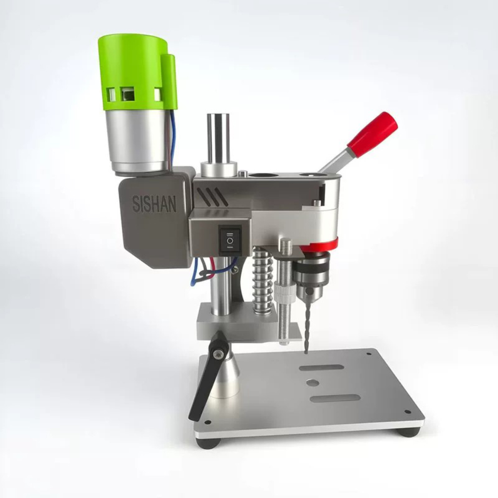مجموعة مثقاب كهربائي صغير للمن - مراجعة Mini Bench Drill Press Variable Speed وسعره