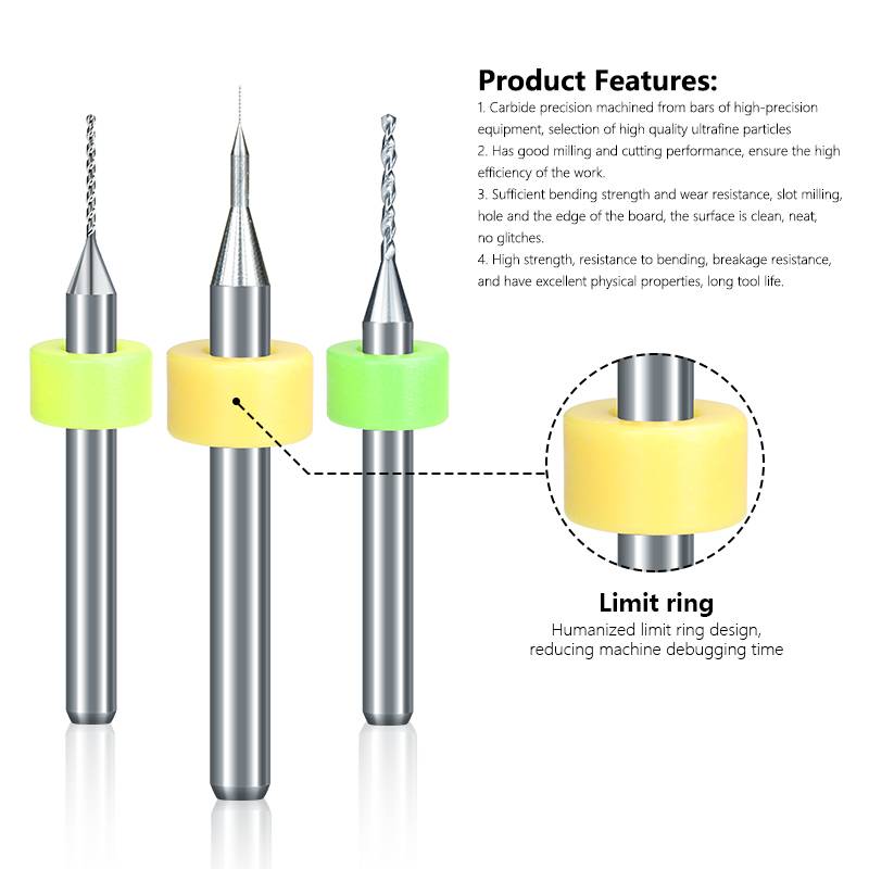 10 قطعة/المجموعة 0.1 مللي متر- - مراجعة Pcb Micro Carbide Drill Bits 0.3-1.2Mm وسعره