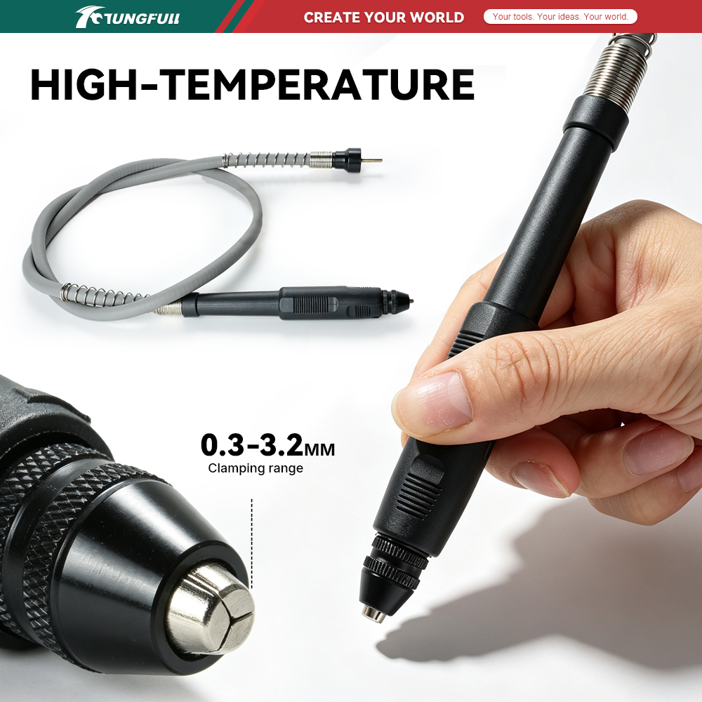 قطعة يد ذات عمود مرن لأداة دوا - مراجعة Flexible Shaft Rotary Tool Extension Chuck وسعره