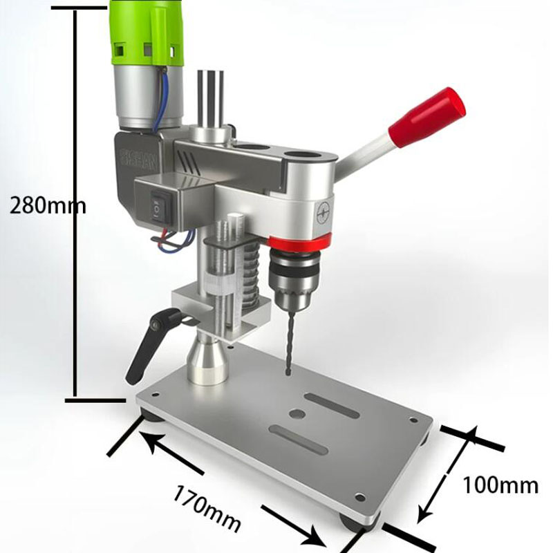 مجموعة مثقاب كهربائي صغير للاس - مراجعة Mini Bench Drill Press Variable Speed وسعره