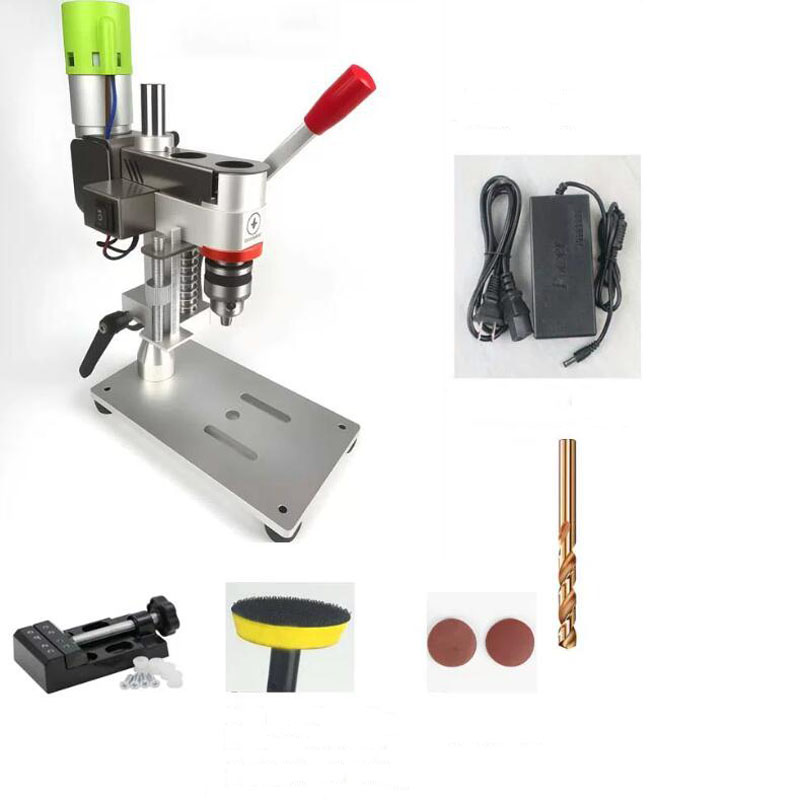 مجموعة مثقاب كهربائي صغير للاس - مراجعة Mini Bench Drill Press Variable Speed وسعره