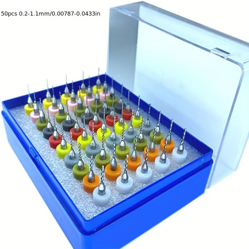 50 قطعة/10 قطعة كربيد مايكرو ل - مراجعة Pcb Micro Carbide Drill Bits 0.3-1.2Mm وسعره