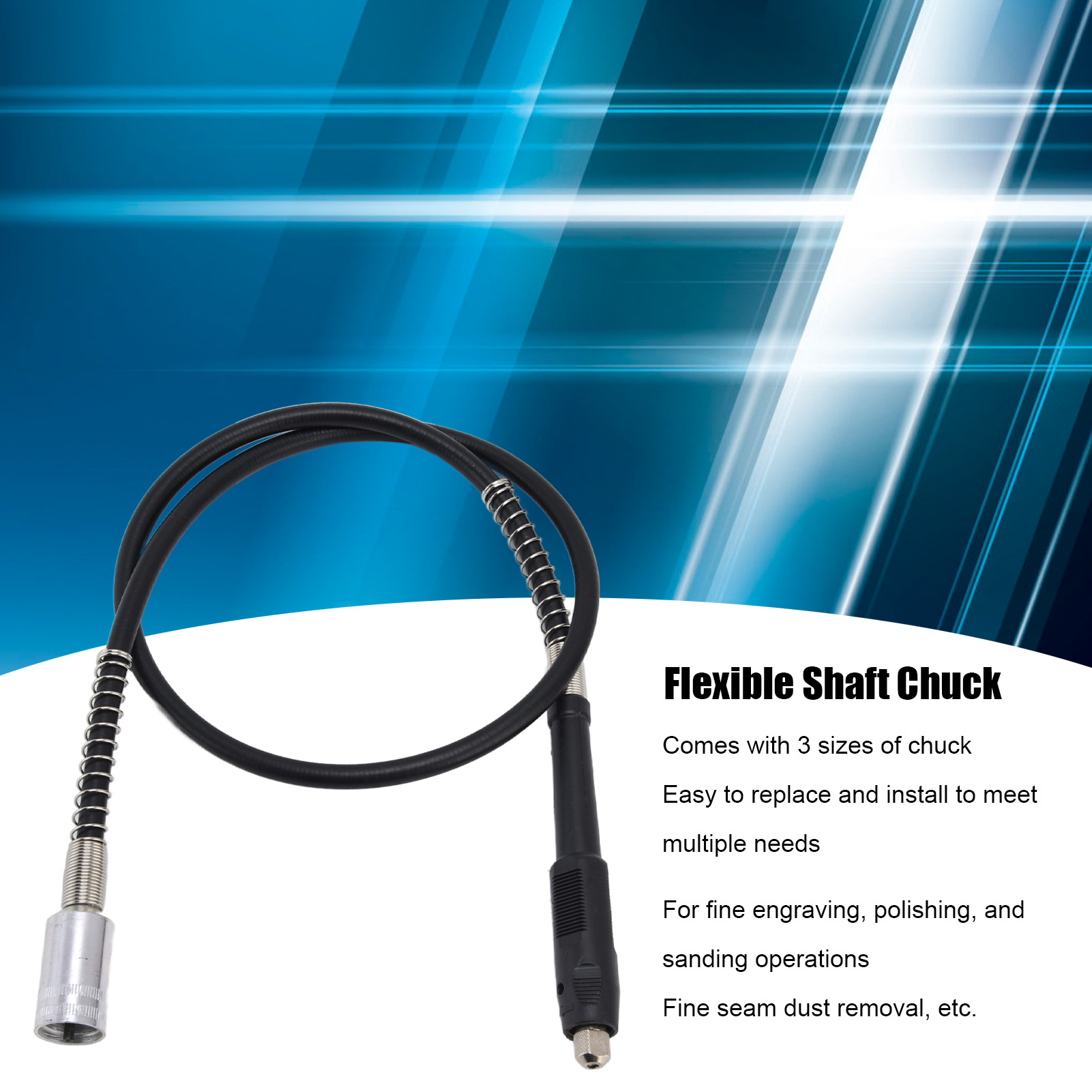 عمود تمديد لمثقاب كهربائي بطول - مراجعة Flexible Shaft Rotary Tool Extension Chuck وسعره