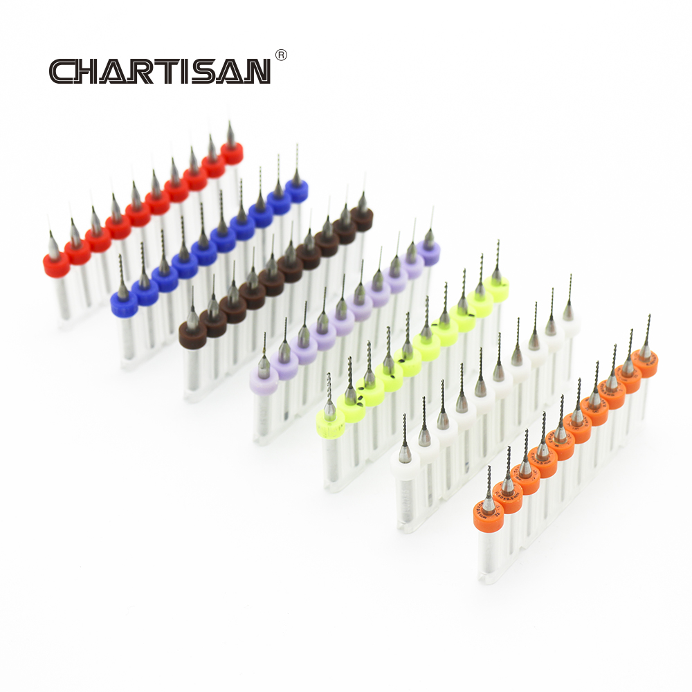 CHARTISAN 0.3-1.2mm طباعة لوحة - مراجعة Pcb Micro Carbide Drill Bits 0.3-1.2Mm وسعره
