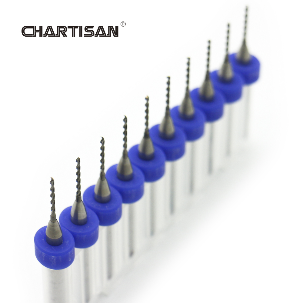 CHARTISAN 0.3-1.2mm طباعة لوحة - مراجعة Pcb Micro Carbide Drill Bits 0.3-1.2Mm وسعره