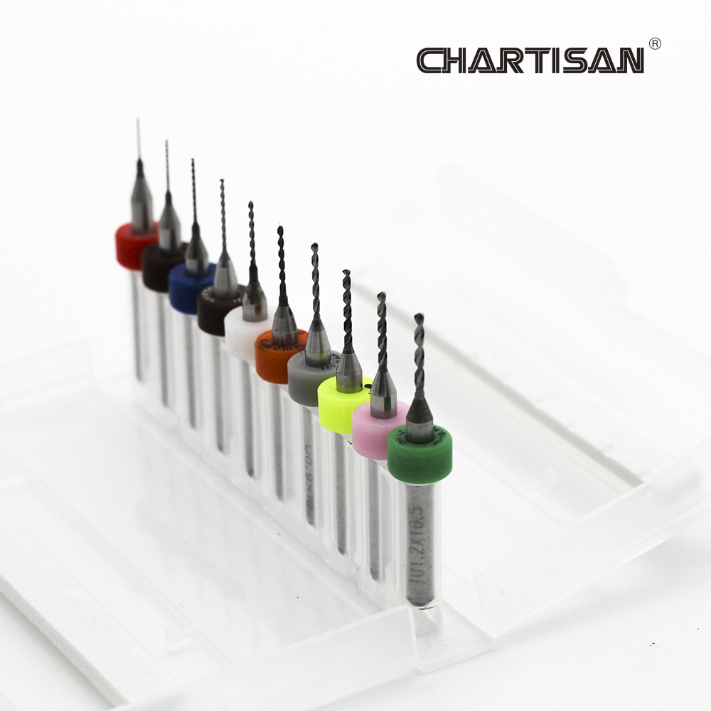 CHARTISAN 0.3-1.2mm طباعة لوحة - مراجعة Pcb Micro Carbide Drill Bits 0.3-1.2Mm وسعره